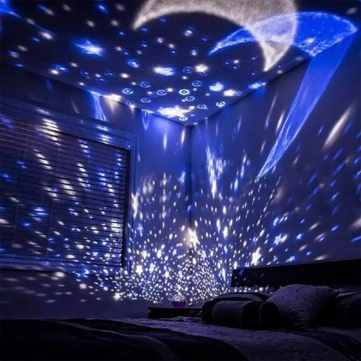 Проектор-ночник звездное небо "Star Master", LED, RGB, Розовый / Проектор звездного неба / Светильник-дискошар (2012986)