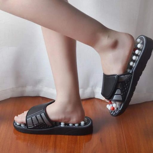 Рефлекторные массажные тапочки 40-41р , Massage Slipper NJ-498 / Массажные шлепки / Ортопедические шлепанцы (2013021)