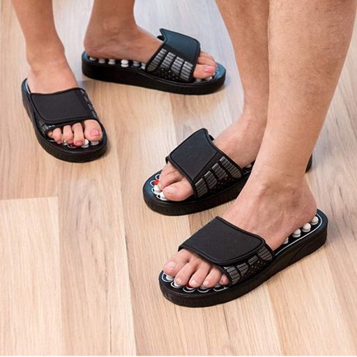 Рефлекторные массажные тапочки 40-41р , Massage Slipper NJ-498 / Массажные шлепки / Ортопедические шлепанцы (2013021)