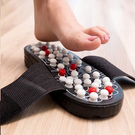 Рефлекторные массажные тапочки 40-41р , Massage Slipper NJ-498 / Массажные шлепки / Ортопедические шлепанцы (2013021)