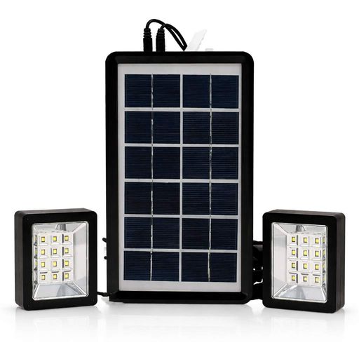Прожектор с солнечной панелью 2 шт, 6V/3W, USB, EP-05 / Аккумуляторная лампа прожектор / Светодиодный прожектор (2013027)