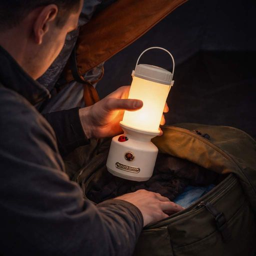 Светодиодный аккумуляторный ночник 500 mAh, USB, Бежевый / Настольная лампа-светильник / Лампа для кемпинга (2013028)