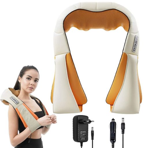 Роликовый массажер для шеи и плечей с ИК-прогревом, Massager of Neck Kneading / Массажная накидка с подогревом (2013035)