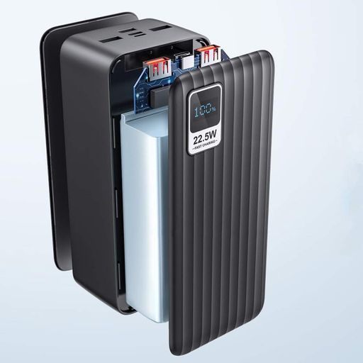 Повербанк с дисплеем 50000mAh, 22,5W, 2хUSB, KP-94, Черный / Внешний аккумулятор / УМБ (2013066)