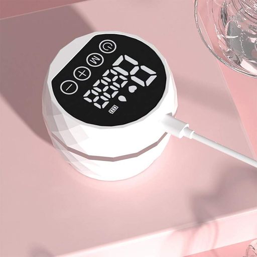 Электрический молокоотсос с LED-дисплеем, 180мл, USB, Белый / Беспроводной сцеживатель для грудного молока (2013144)