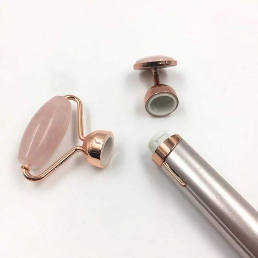 Ролик-массажер для лица от батареек, 2 насадки, Flawless Facial Roller / Роллер для лица / Роликовый массажер (2013157)