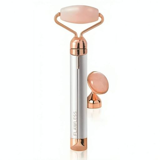 Ролик-массажер для лица от батареек, 2 насадки, Flawless Facial Roller / Роллер для лица / Роликовый массажер (2013157)
