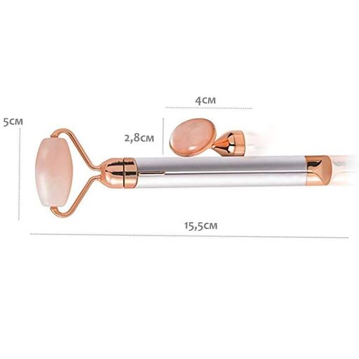 Ролик-массажер для лица от батареек, 2 насадки, Flawless Facial Roller / Роллер для лица / Роликовый массажер (2013157)
