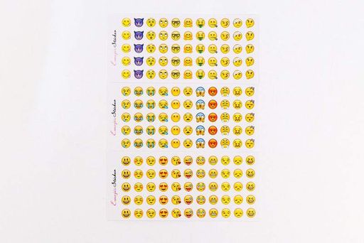 Наклейки Смайлики Emoji MARJI Takara Tomy самоклеющиеся 12 листов (2013164)