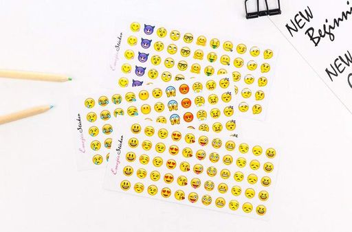 Наклейки Смайлики Emoji MARJI Takara Tomy самоклеющиеся 12 листов (2013164)