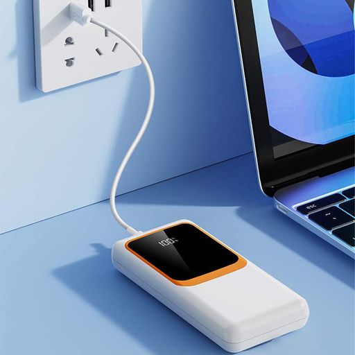 Повербанк на 20000mAh, 22,5W, 1xUSB, QL318916, Белый / Power Bank для телефона / Павербанк / Внешний аккумулятор (2013175)