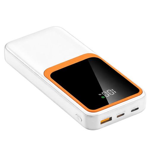 Повербанк на 20000mAh, 22,5W, 1xUSB, QL318916, Белый / Power Bank для телефона / Павербанк / Внешний аккумулятор (2013175)