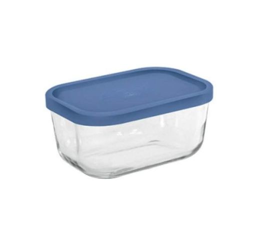 Прямокутний скляний контейнер для харчових продуктів Rettangolare 13 Borgonovo 135x95х65 мм 400 мл (2013187)