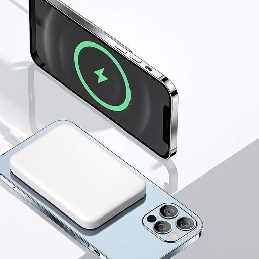 Внешний беспроводной аккумулятор MagSafe, USBC, 10000mAh / Магнитный павербанк / Павербанк беспроводной (2013265)