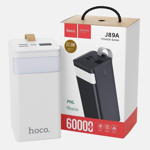 Внешний аккумулятор 60000mAh с быстрой зарядкой, 22.5W, 5A, HOCO J89A / Повербанк для зарядки телефона / Павербанк / Power Bank (2013274)
