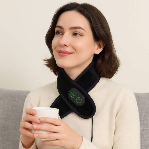 Массажер-грелка для шеи, 3 режима, от USB / Массажер с подогревом / Массажер для шеи / Электромассажер (2013326)