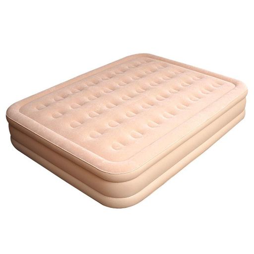 Надувная кровать 200x150x40см + аккумуляторный насос, до 250 кг, JR-5063 / Двуспальный матрас надувной (2013347)
