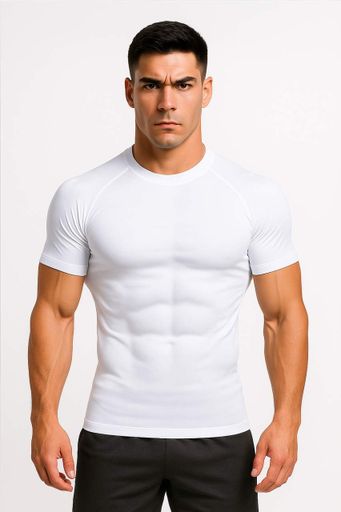 Футболка компрессионная мужская White Net Loku белый 2XL (2013419)