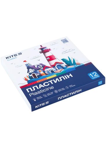 Пластилин 12 цв. 240 г. KITE Classic (K-1086) (2013884)