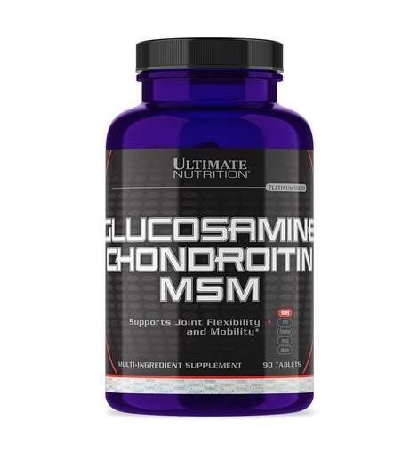 Препарат для суставов и связок Glucosamine Chondroitin MSM, 90 таблеток Ultimate Nutrition CL0077453 (2014171)