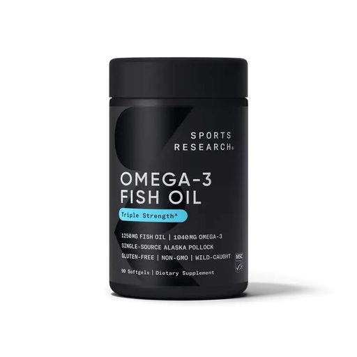 Жирные кислоты Omega-3 Fish Oil 1250 mg Triple Strength, 90 капсул Sport Research CL0150568 (2014245)