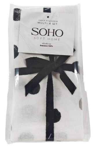 Набор полотенец 40x40см Multi 4 шт SOHO CL0175095 (2014334)