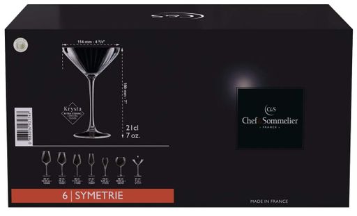 Набор бокалов Symetrie 6х210 мл C&S CL0176081 (2014529)