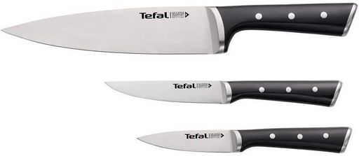 Набор ножей Ice Force, 3шт, нержавеющая сталь, пластик, черный Tefal CL0168315 (2014651)