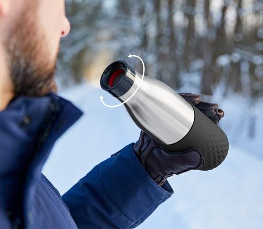 Термобутылка Bludrop soft touch, 500мл, нержавеющая сталь, графитовый Tefal CL0168042 (2014714)
