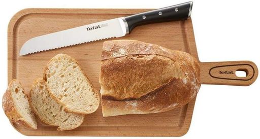 Нож для хлеба Ice Force, 20см, нержавеющая сталь, пластик, черный Tefal CL0168310 (2014740)