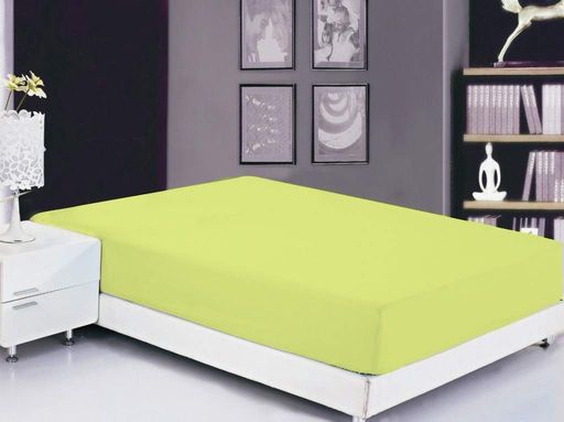 Простынь на резинке (Sunny Lime) TAG tekstil 160х200х20 см CL0042268 (2015148)