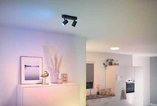 Светильник точечный накладной умный IMAGEO Spots, 2х5W, 2200-6500K, RGB, Wi-Fi, черный WiZ CL0165601 (2016348)