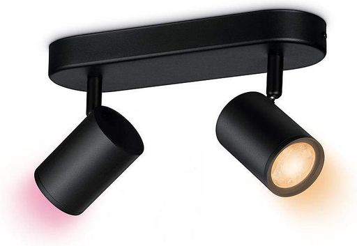 Светильник точечный накладной умный IMAGEO Spots, 2х5W, 2200-6500K, RGB, Wi-Fi, черный WiZ CL0165601 (2016348)