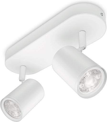 Светильник точечный накладной умный IMAGEO Spots, 2х5W, 2200-6500K, RGB, Wi-Fi, белый WiZ CL0165602 (2016349)