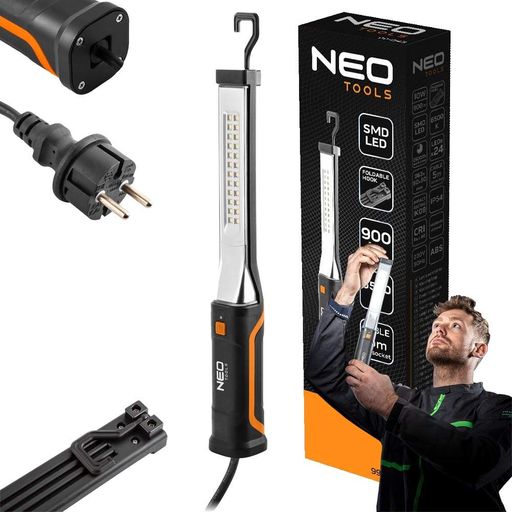 Фонарь инспекционный , 220В, 900лм, 10Вт, кабель 5м Neo Tools CL0165941 (2016365)