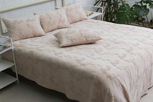 Покрывало с наволочками Gloria beige PrimaTeks 160х240 см CL0041992 (2016603)