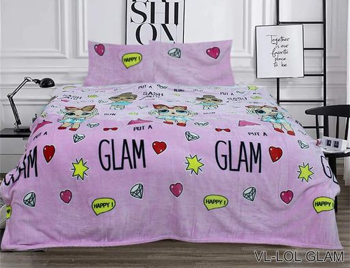 Комплект постельного белья микрофибра (LOL GLAM) Евро TAG tekstil CL0006636 (2016992)