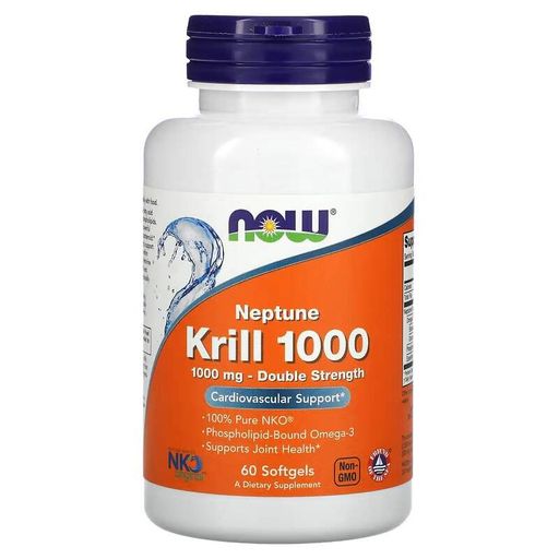 Жирные кислоты Neptune Krill Oil 1000 mg, 60 капсул NOW CL0076133 (2017545)
