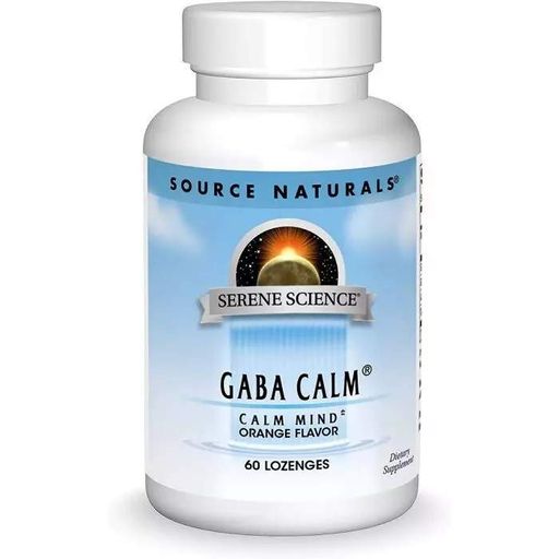 Аминокислота Serene Science GABA Calm, 60 леденцов Апельсин Source Naturals CL0081849 (2017654)
