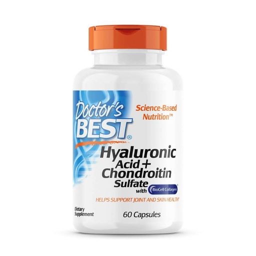 Препарат для суставов и связок Hyaluronic Acid with Chondroitin Sulfate, 60 капсул Doctor's Best CL0130453 (2017667)