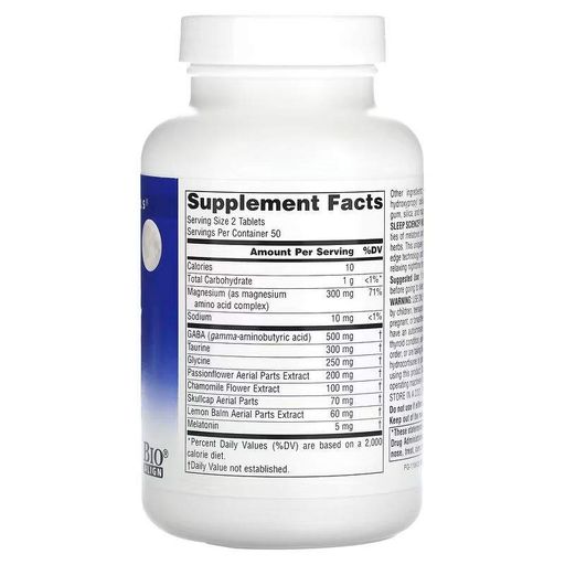 Натуральная добавка Sleep Science NightRest Melatonin, 100 таблеток Source Naturals CL0130613 (2017681)