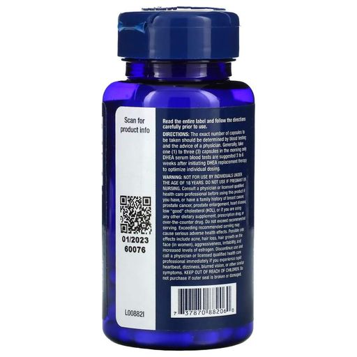 Стимулятор тестостерона DHEA 50 mg, 60 вегакапсул Life Extension CL0140319 (2017845)