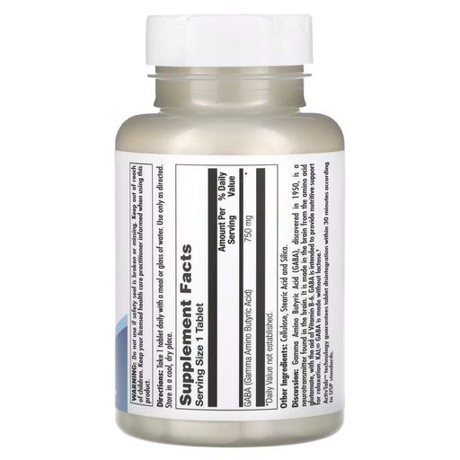 Амінокислота GABA 750 mg, 90 таблеток KAL CL0146614 (2018015)