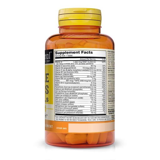 Витамины и минералы Daily Multiple Vitamins With Minerals, 60 таблеток Mason Natural CL0152619 (2018340)
