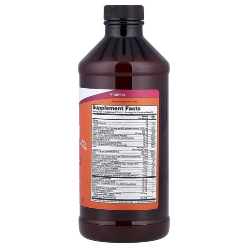 Витамины и минералы Liquid Multi, 473 мл Лесная ягода NOW CL0152675 (2018346)