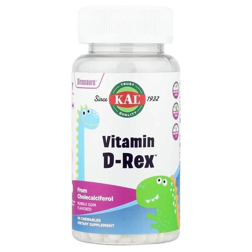 Аминокислота Vitamin D-Rex, 90 жевательных таблеток - Жвачка KAL CL0187426 (2018496)