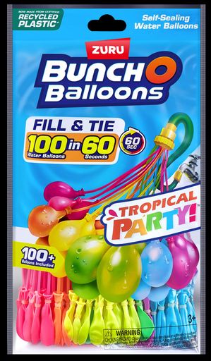 Игровой набор Водные шарики Тропик 100шт/уп BUNCH O BALLOONS CL0183800 (2018573)