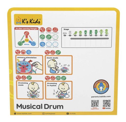 Игрушка Ks Kids Барабан музыкальный K’S KIDS CL0183565 (2018637)