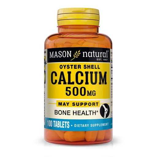Витамины и минералы Calcium 500 mg Oyster Shell, 100 капсул Mason Natural CL0152605 (2018716)