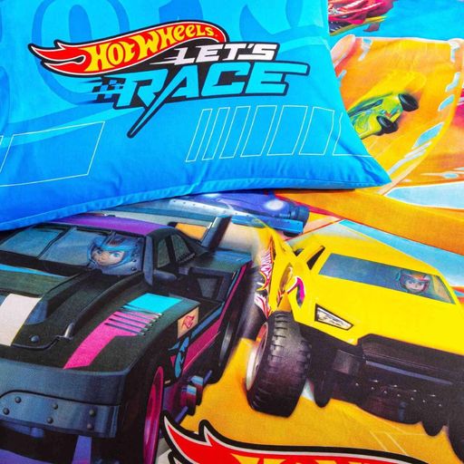 Подростковый комплект Disney Hot Wheels Let's Race Ранфорс / простыня на резинке Tac CL0184480 (2018841)